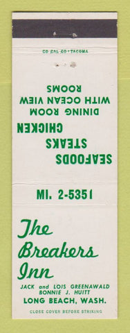 Matchbook Cover - Breakers Inn Long Beach WA