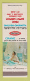Matchbook Cover - Crane Plumbing Heating Cleveland OH girlie