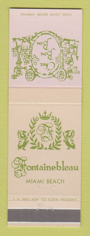 Matchbook Cover - Fontainebleau Hotel Miami Beach FL Chez Bon Bon WEAR
