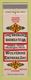 Matchbook Cover - Wolverine Express Trucking Muskegon MI