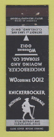 Matchbook Cover - Knickerbocker Moving Trucking Cleveland OH