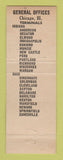 Matchbook Cover - Hinchcliff Trucking Chicago IL