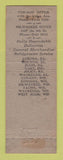 Matchbook Cover - Advance Transportation Trucking Chicago IL Milwaukee