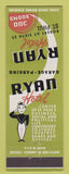 Matchbook Cover - Ryan Hotel St Paul MN