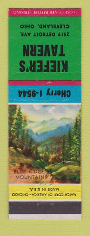 Matchbook Cover - Kiefer's Tavern Cleveland OH