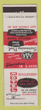 Matchbook Cover - Boulevard Motel Cafe Minneapolis MN