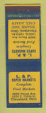 Matchbook Cover - L&P Super Markets Grocery Cleveland OH