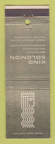 Matchbook Cover - King Solomon Restaurant Encino CA