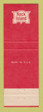 Matchbook Cover - Rock Island Railroad