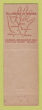 Matchbook Cover - Monon Railroad Hoosier Line