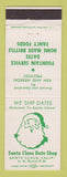 Matchbook Cover - Santa Claus Date Shop CA