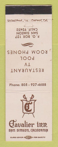 Matchbook Cover - Cavalier Inn San Simeon CA