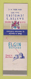 Matchbook Cover - Baxter's Jewelry New Bern NC Elgin Watches