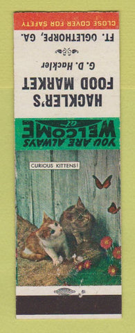 Matchbook Cover - Hackler's Food Market Fort Oglethorpe GA
