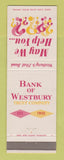 Matchbook Cover - Bank of Westbury