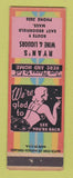 Matchbook Cover - Ryan's Wine Liquor Store East Brookfield MA girlie