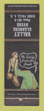 Matchbook Cover - Vallet Cleaners Dyers Sioux City SD girlie