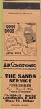 Matchbook Cover - The Sands Service Gas PDNX Lordsburg NM