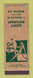 Matchbook Cover - Eldon's Restaurant girlie Moncton NB WEAR