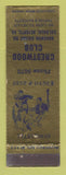Matchbook Cover - Crestwood Club Colonial Heights VA
