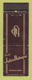 Matchbook Cover - Hotel Julien Dubuque IA WEAR