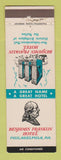 Matchbook Cover - Benjamin Franklin Hotel Philadelphia PA