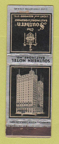 Matchbook Cover - Southern Hotel Baltimore MD WEAR