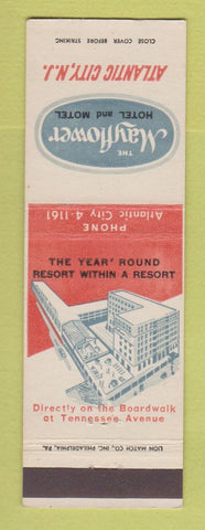 Matchbook Cover - Mayflower Hotel Motel Atlantic City NJ
