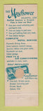 Matchbook Cover - Mayflower Hotel Motel Atlantic City NJ