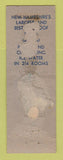 Matchbook Cover - Hotel Carpenter Manchester NH POOR BACK