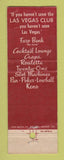 Matchbook Cover - Las Vegas Club NV casino