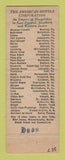 Matchbook Cover - The Penn Beaver Hotel Rochester PA WEAR