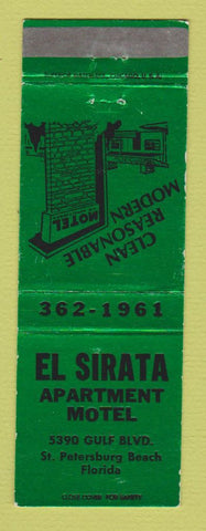 Matchbook Cover - El Sirata Apartment Motel St Petersburg Beach FL