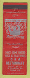 Matchbook Cover - C&J Restaurant North Claxton GA