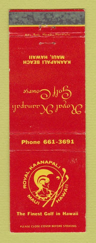 Matchbook Cover - Royal Kaanapali Golf Course Maui Hawaii