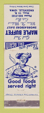 Matchbook Cover - Maple Buffet Knoxville TN WEAR