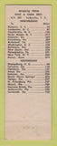 Matchbook Cover - Chat & Chew Restaurant Turbeville SC