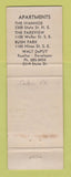 Matchbook Cover - The Ivanhoe Apartments Salem OR WEAR