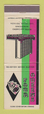 Matchbook Cover - Four Queens Hotel Casino Las Vegas NV WEAR