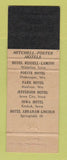 Matchbook Cover - Hotel Abraham Lincoln Springfield IL