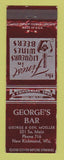 Matchbook Cover - George's Bar New Richmond WI WEAR