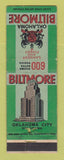 Matchbook Cover - Oklahoma Biltmore Hotel Oklahoma City OK WORN