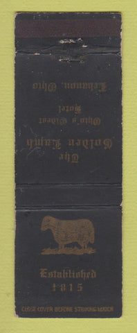 Matchbook Cover - Golden Lamb Hotel Lebanon OH WORN