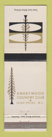 Matchbook Cover - Emerywood Country Club High Point NC