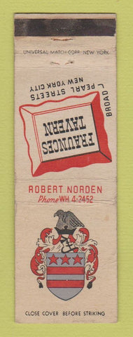 Matchbook Cover - Fraunces Tavern New York City WEAR