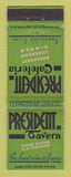 Matchbook Cover - President Tavern Cafeteria New York City