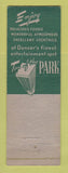 Matchbook Cover - Top of the Park Lane Hotel Denver Colorado WORN