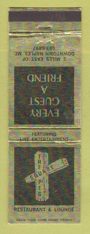 Matchbook Cover - Square Peg Restaurant Naples ME