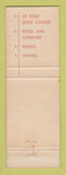 Matchbook Cover - Ojai Valley Inn Country Club CA CREASE