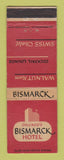 Matchbook Cover - Bismarck Hotel Chicago IL